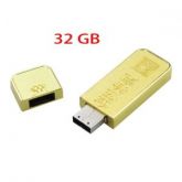 PenDrive formato Barra de Ouro com Capa 32GB